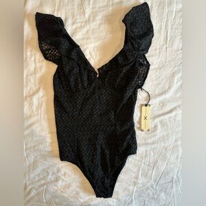 Nightcap Clothing black lace bodysuit